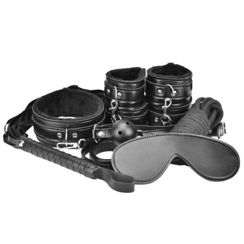 Bound to Play Beginner’s Bondage Kit Black (8 Piece)