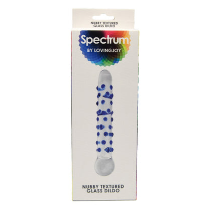 Spectrum Nubby Textured Glass Dildo