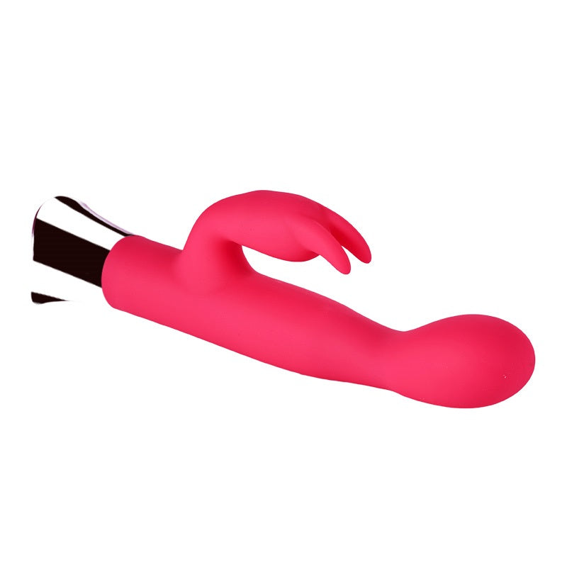 Loving Joy 10 Function Slim Silicone Rabbit Vibrator Pink