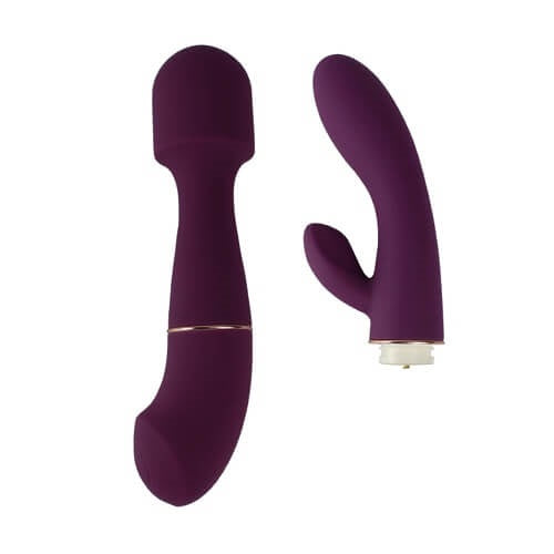 Loving Joy DUA Vibrator with 2 Attachments